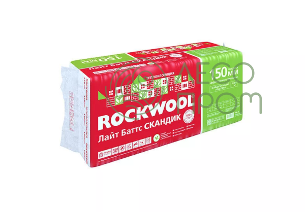 Утеплитель Rockwool Лайт Баттс Скандик 1200х600х150 мм